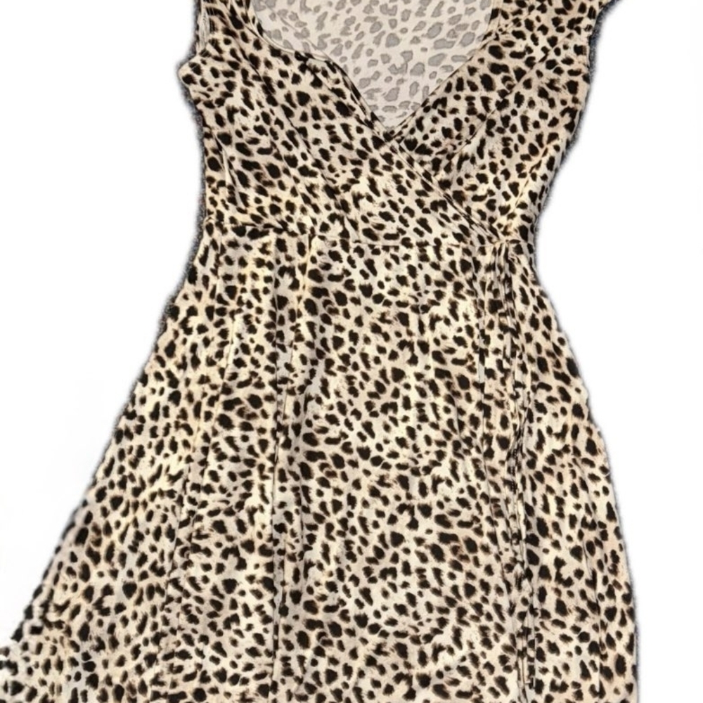 Chic Leopard Print Mini Dress